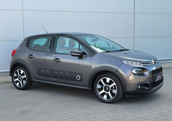 Citroen C3 cena 43700 przebieg: 35000, rok produkcji 2018 z Zagórów małe 781